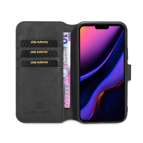 DG-Ming Lompakkokotelo 3-kortti Apple iPhone 13 Pro - Black