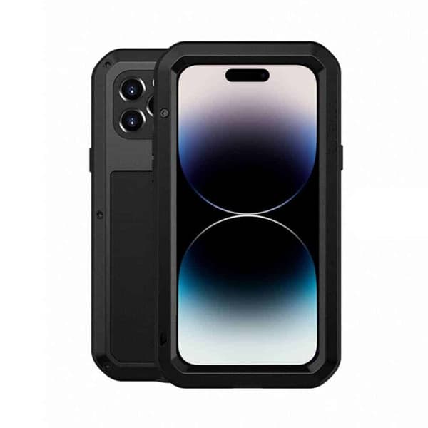LOVE MEI Powerful cover til Apple iPhone 15 Pro Max - Sort