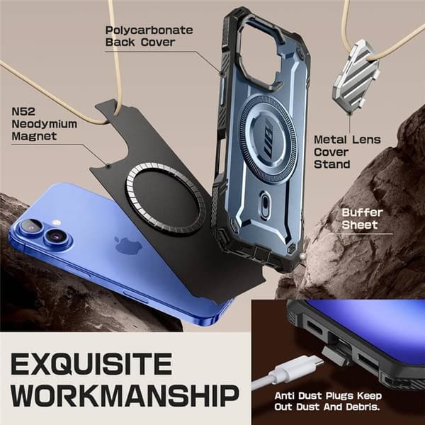 SUPCASE UB Mag XT deksel til Apple iPhone 16 - Tilt