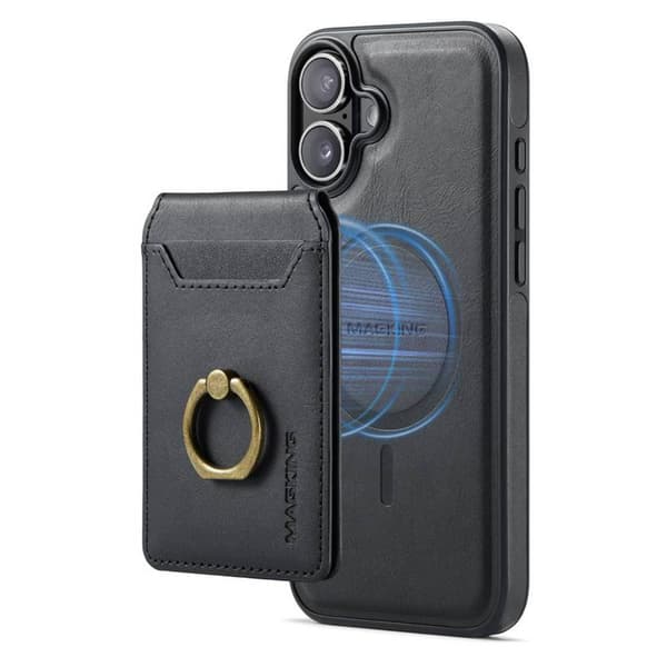 DG-Ming Magking K1 2i1 cover til Apple iPhone 16 Plus - Sort