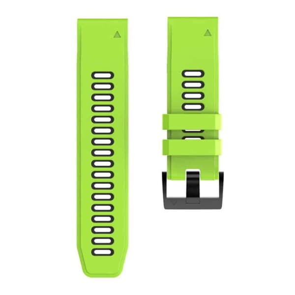 Twin klokkereim til Garmin Instinct E (45mm) - Lime/sort
