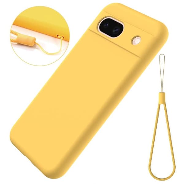Liquid silikone cover til Google Pixel 8a - Gul
