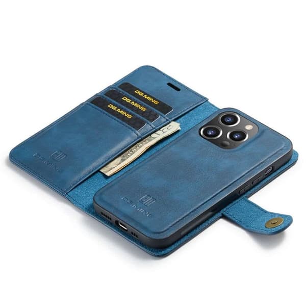 Wallet DG-Ming 2i1 til Apple iPhone 15 Pro Max - BlÃ¥