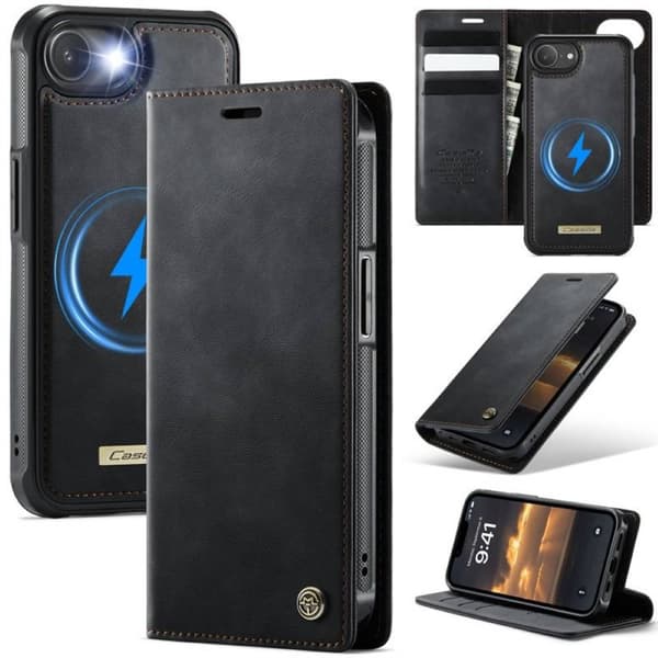 CaseMe mobildeksel C49 2i1 til Apple iPhone 17e – Onyx black