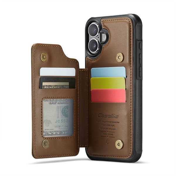 CaseMe mobildeksel C22 til Apple iPhone 16 Plus - Brun