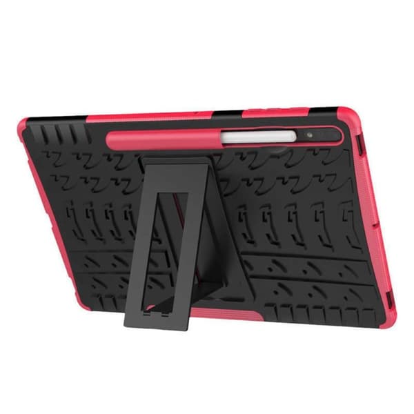 Tabletcover med stativ til Samsung Galaxy Tab S7 FE - Lyserød