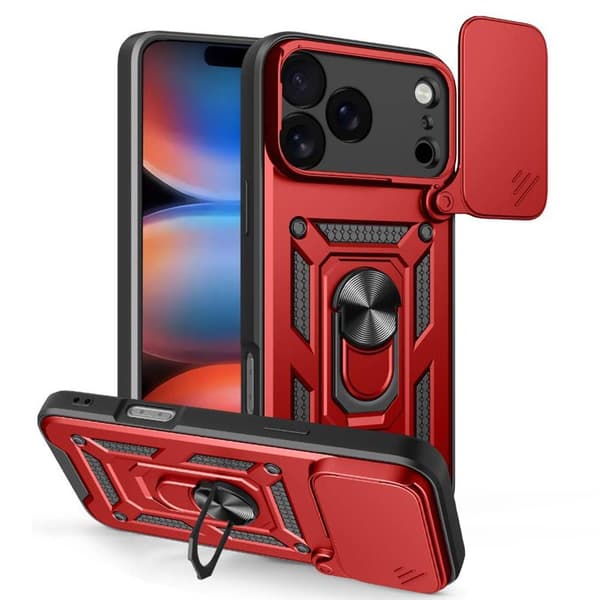 Jazz 3i1 deksel til Apple iPhone 18 Pro Max - Rød