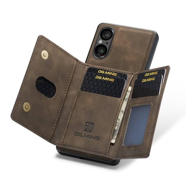 DG-Ming M2 deksel til Sony Xperia 5 V - Coffee