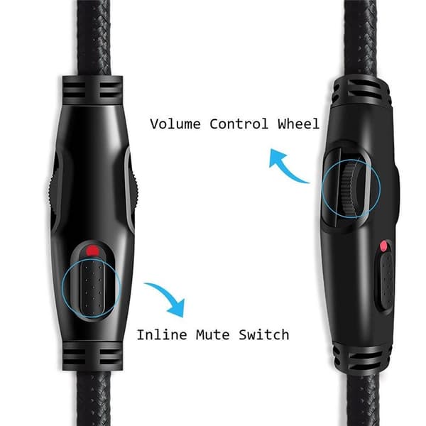 Hovedtelefon lydkabel med lydstyrkefunktion til Hyper X Cloud Mi