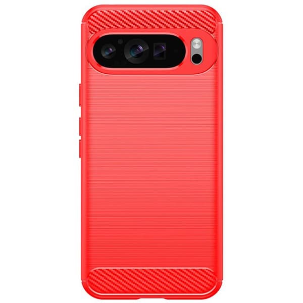 Børstet silikone cover til Google Pixel 9 Pro XL - Coral