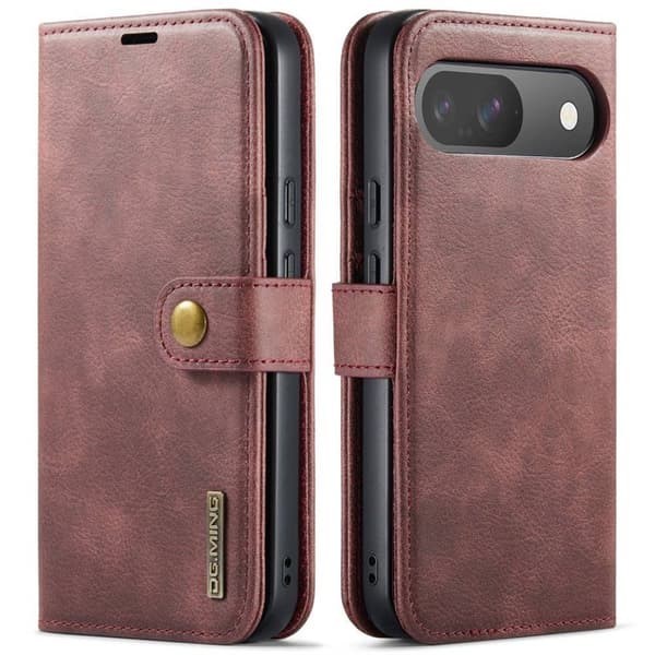 Wallet DG-Ming 2i1 til Google Pixel 9 - RÃ¸d