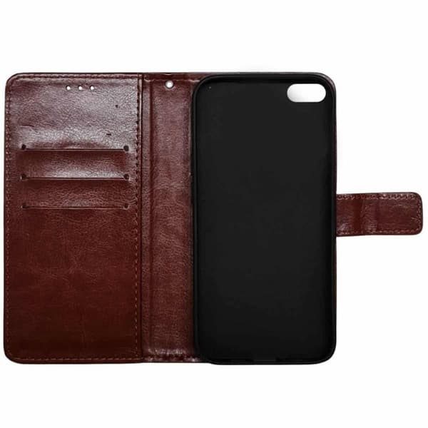 Plånboksfodral 3-kort till Apple iPhone 16e - Brun