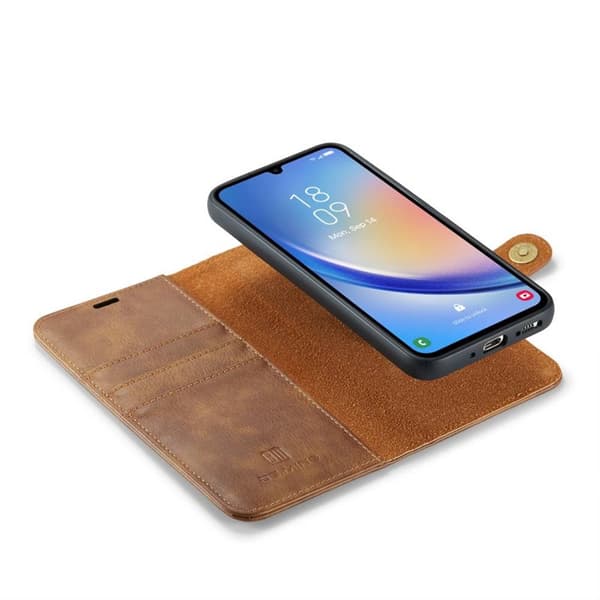 Wallet DG-Ming 2i1 til Samsung Galaxy A55 - Brun