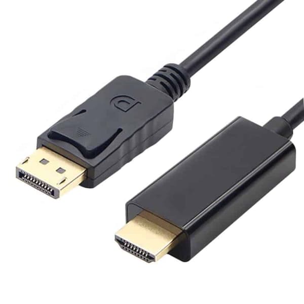 Kabel 1.8m DP hann til HDMI-A hann