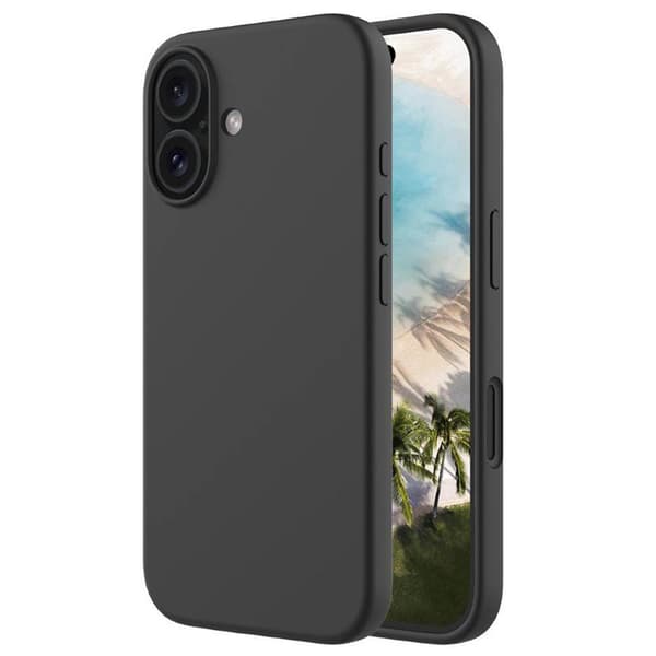 Liquid silikon deksel til Apple iPhone 16 Plus - Onyx Black