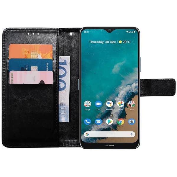 Wallet cover 3-kort til Nokia G50 - Sort