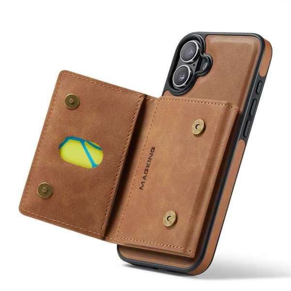 DG-Ming Magking K2 2i1 deksel til Apple iPhone 16 Plus - Brun