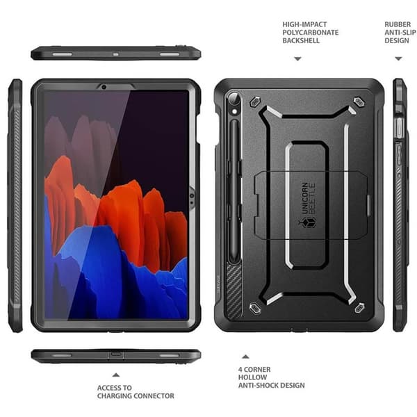 SUPCASE UB Pro tablettikotelo Samsung Galaxy Tab S9 FE - Musta