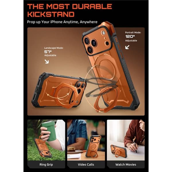 SUPCASE UB Grip deksel til Apple iPhone 17 Pro - Coral