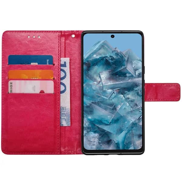 Plånboksfodral 3-kort till Google Pixel 8 Pro - Rosa