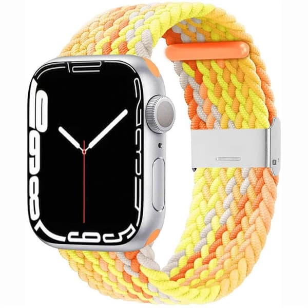 Flettet Urrem til Apple Watch 7 (41mm) - Gradient orange