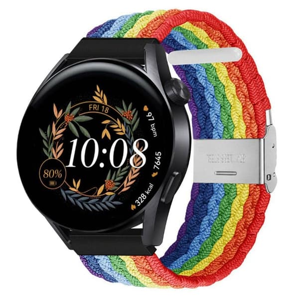 Flettet Elastisk urrem til Huawei Watch GT3 (42mm) - Pride