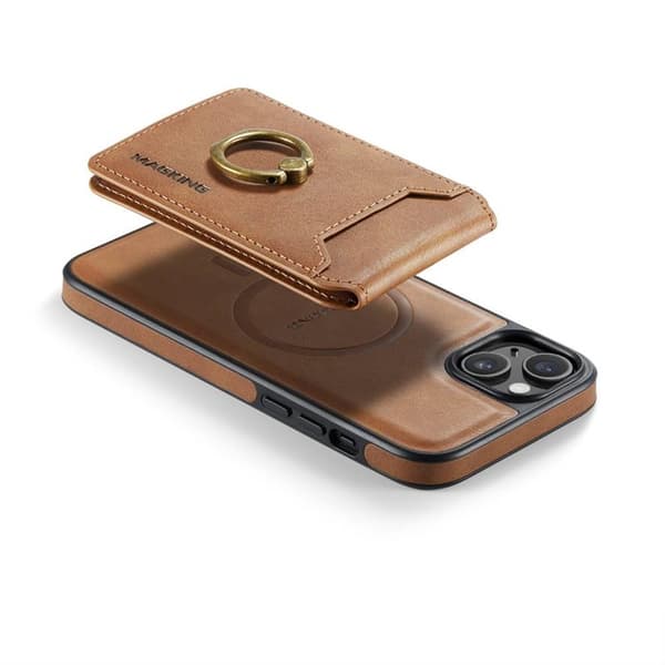 DG-Ming Magking K1 2i1 cover til Apple iPhone 15 Plus - Brun