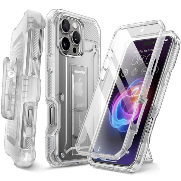 SUPCASE UB Pro kuori Apple iPhone 16 Pro Max - Clear