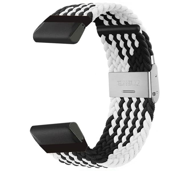 Flettet Urrem til Garmin Fenix E - Blackwhite