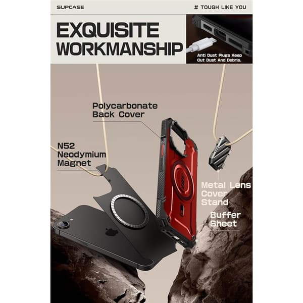 SUPCASE UB Mag XT cover til Apple iPhone 16e - Ruddy