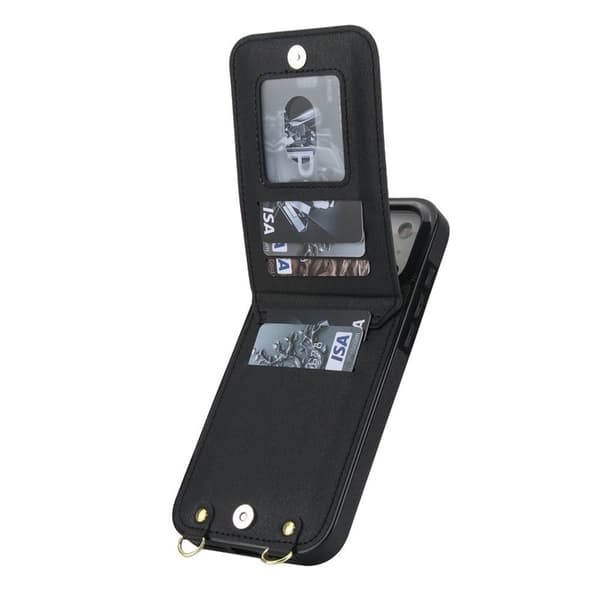 Zipper kaulakorukuori Apple iPhone 18 Pro - Musta
