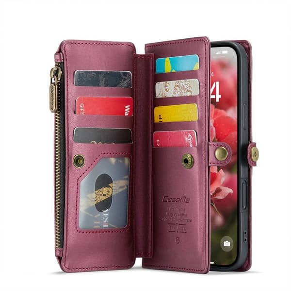 CaseMe mobildeksel C36 til Apple iPhone 16 Pro - Burgunder