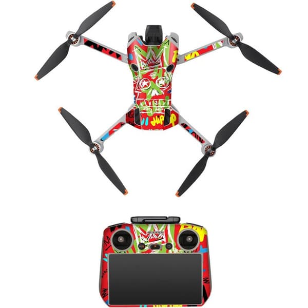 Sunnylife Sticker kit til DJI Mini 4 Pro og til DJI RC 2 - Red