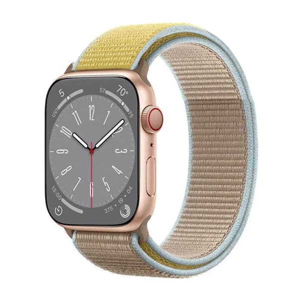 Nylon Urrem til Apple Watch 9 (41mm) - Camel