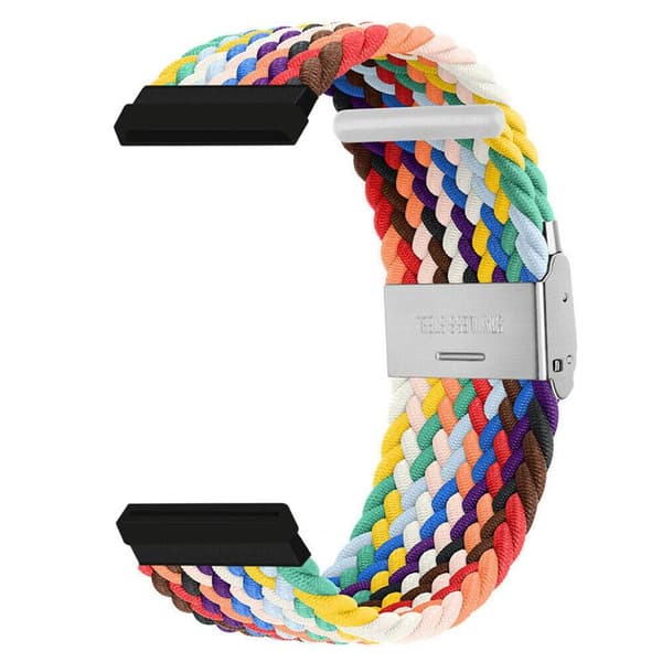 Flettet elastisk urrem til Fitbit Sense 2 - Army