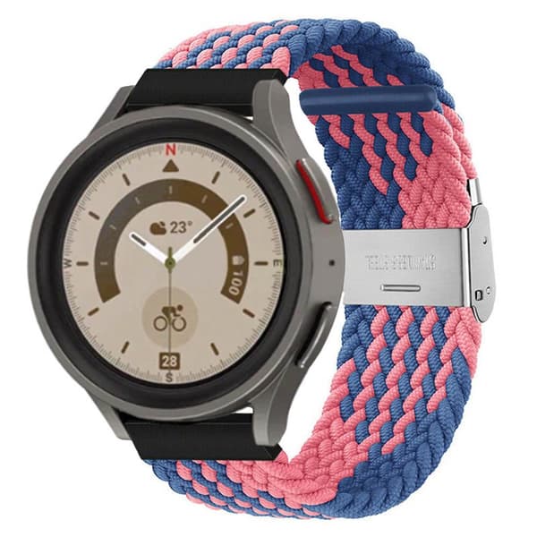 Flettet Elastisk urrem til Samsung Galaxy Watch 5 Pro (45mm) - b