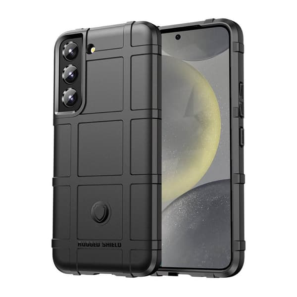 Rugged Shield cover til Samsung Galaxy S24 - Sort