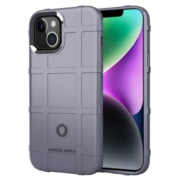 Rugged Shield cover til Apple iPhone 14 - Grå