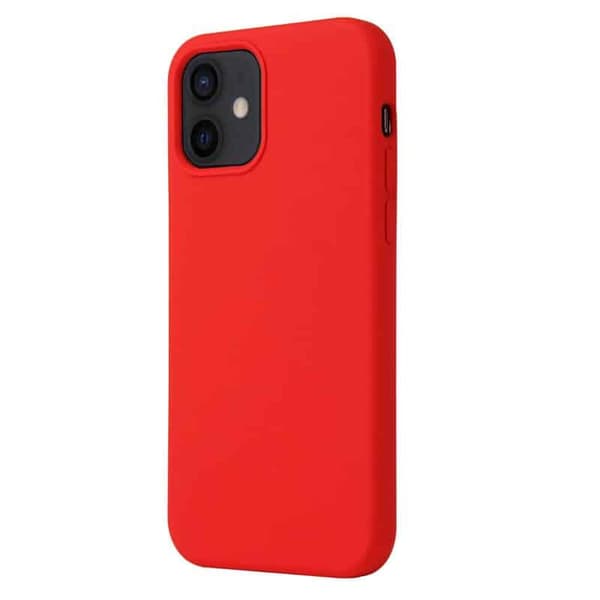 Liquid silikonisuoja Apple iPhone 12 Mini - Carmine