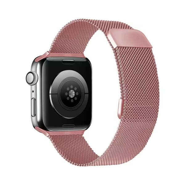 Split milanese urrem til Apple Watch SE 2022 (44mm) - Lyserød