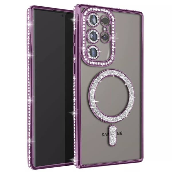Diamond bling MagSafe cover til Samsung Galaxy S23 Ultra -