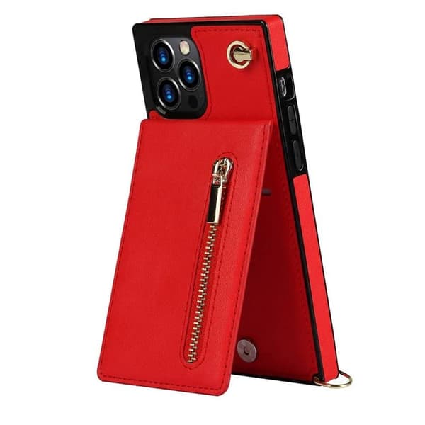 Zipper halskÃ¦de etui til Apple iPhone 12 Pro - RÃ¸d
