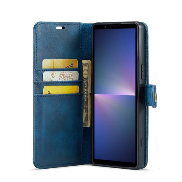 Wallet DG-Ming 2i1 til Sony Xperia 5 V - Blå