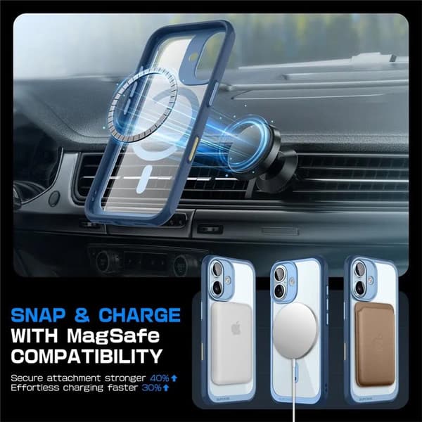 SUPCASE UB Mag cover til Apple iPhone 16 - Azure