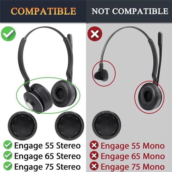 Ãreputer til Jabra Engage 75 Stereo - Svart