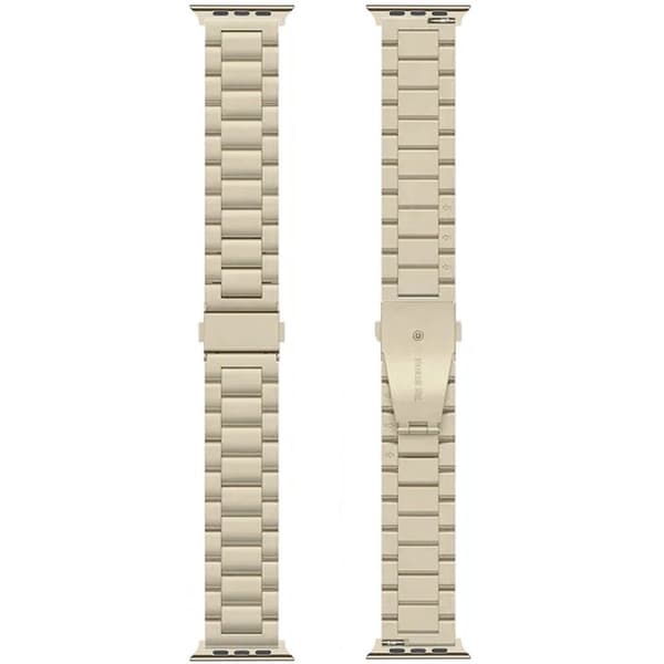 Urrem i rustfrit stÃ¥l til Apple Watch 6 (44mm) - Starlight