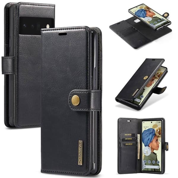 Wallet DG-Ming 2i1 til Google Pixel 6 Pro - Sort