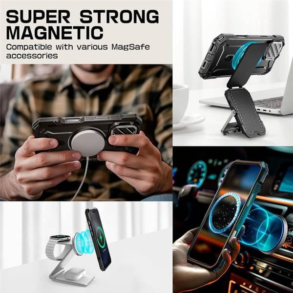 SUPCASE UB Mag XT cover til Apple iPhone 16 Pro Max - Sort
