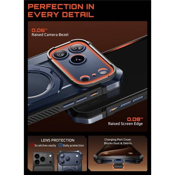 SUPCASE UB Grip deksel til Apple iPhone 17 Pro Max - Azure