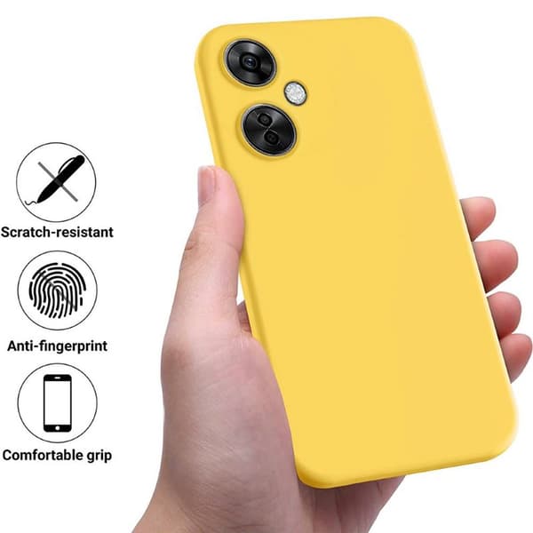 Liquid silikone cover til OnePlus Nord CE 3 Lite - Gul